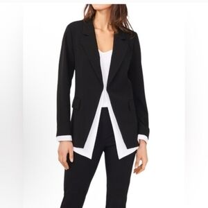 Halogen Black And White Womens Blazer Size M